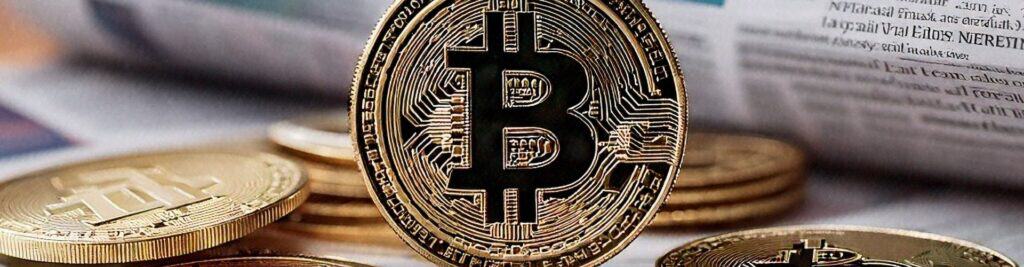 A representation of a physical Bitcoin.